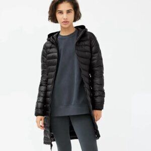 Aritzia TNA Botanie Long Puffer FLAWED